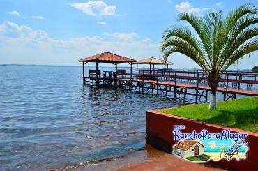 Rancho Meirival 4 para Alugar em Miguelopolis - Píer com Quiosque