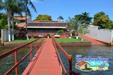 Rancho Meirival 4 para Alugar em Miguelopolis - Vista do Píer para a Casa