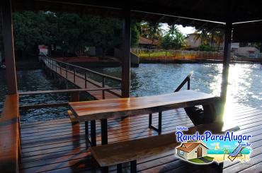 Rancho do Pedro para Alugar em Miguelopolis - Vista do Píer para o Rancho