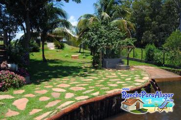 Rancho Recanto Maranata para Alugar em Miguelopolis - Vista do Pier para o Rancho