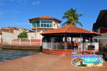 Rancho Quiosque para Alugar em Miguelopolis - Vista do Píer para o Quiosque