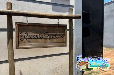 Rancho Recanto Falcão para Alugar em Miguelopolis - Placa de Entrada