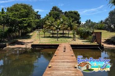 Rancho Recanto Falcão para Alugar em Miguelopolis - Vista do Pier para o Rancho