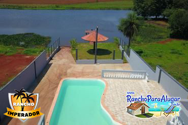 Rancho Imperador para Alugar e à Venda em Miguelopolis - Vista da Sacada para o Rio