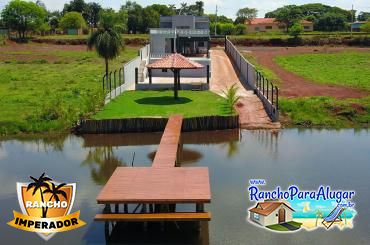 Rancho Imperador para Alugar e à Venda em Miguelopolis - Vista do Píer para o Rancho