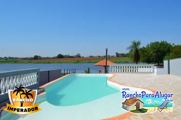 Rancho Imperador para Alugar e à Venda em Miguelopolis - Piscina com Prainha