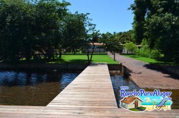 Rancho Nakamura para Alugar em Miguelopolis - Vista do Pier para o Rancho