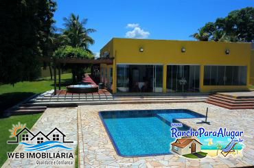 Rancho 13 para Alugar em Miguelopolis - Vista da Piscina para a Varanda