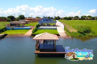 Rancho Brahma para Alugar em Miguelopolis - Vista do Rio para o Píer