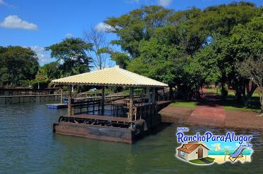 Rancho Caribe do Piska para Alugar em Miguelopolis - Vista do Rio para o Píer