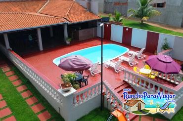 Rancho Laura Mariana para Alugar em Miguelopolis - Vista Aerea da Piscina