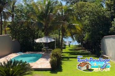 Rancho Alvorada para Alugar em Miguelopolis - Vista da Piscina para o Píer