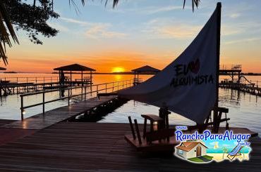 Rancho Alquimista para Alugar em Miguelopolis - Área com Vista para o Rio