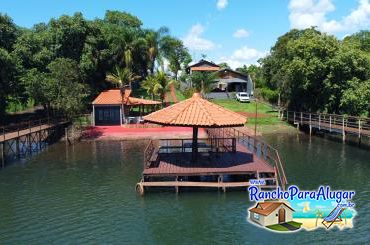 Rancho J.R para Alugar em Miguelopolis - Vista do Rio para o Píer