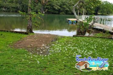 Rancho Valfenda para Alugar em Rifaina - Vista do Quiosque para o Rio